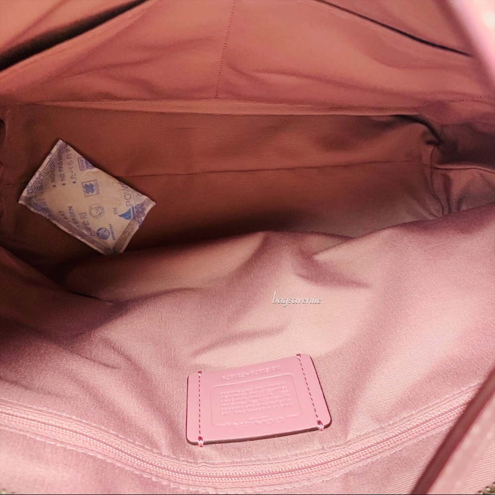Coach brown dusty rose pink tote NWT - Picture 8 of 8